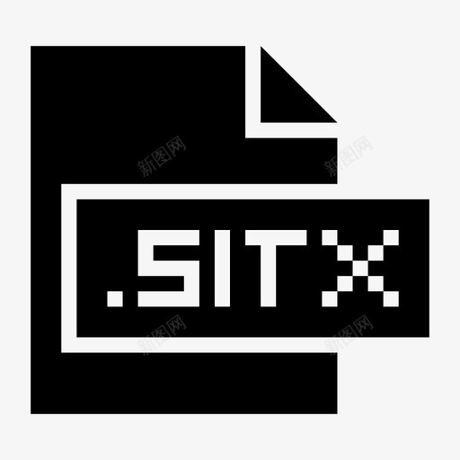sitx扩展名文件图标svg_新图网 https://ixintu.com sitx 扩展名 文件 文件格式和扩展标志符号 格式