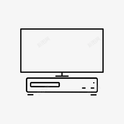 电视家庭系统机架图标svg_新图网 https://ixintu.com 家庭系统 机架 电视