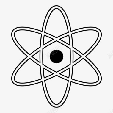 原子化学能源图标图标
