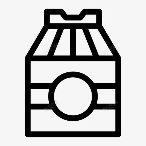牛奶纸箱新鲜图标svg_新图网 https://ixintu.com 包装 新鲜 牛奶 纸箱
