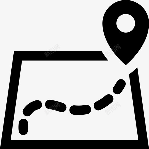 路线目的地路线图图标svg_新图网 https://ixintu.com 旅行 目的地 路线 路线图