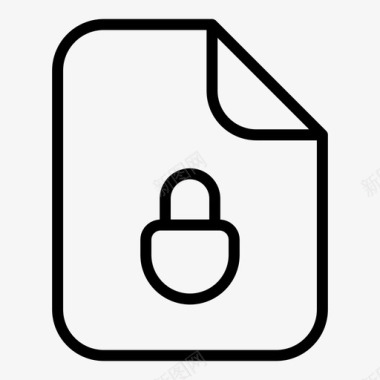 锁定文件文档密码图标图标