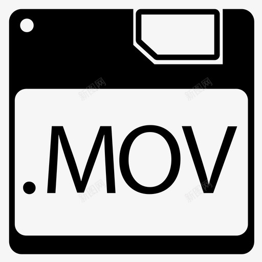 mov文件格式图标svg_新图网 https://ixintu.com mov 文件 文件格式化 格式 组织