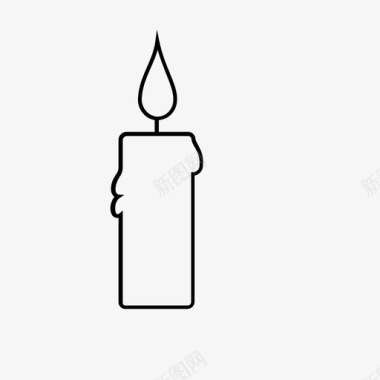 蜡烛滴滴的蜡烛万圣节图标图标
