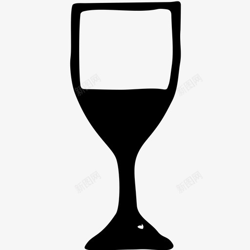 酒精玻璃杯葡萄酒图标svg_新图网 https://ixintu.com 玻璃杯 葡萄酒 酒精