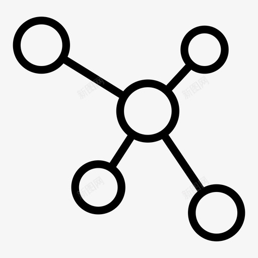 网络通讯连接图标svg_新图网 https://ixintu.com 必须有图标 社交媒体 社交网络 网络 连接 通讯