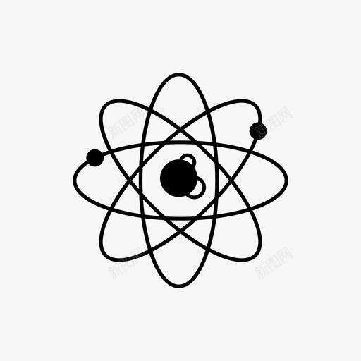 原子结构原子轨道医学图标svg_新图网 https://ixintu.com 医学 原子结构 原子轨道 科学
