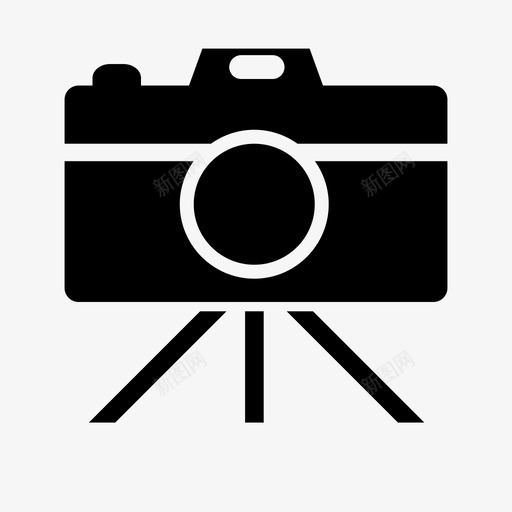 相机三脚架摄影师专业图标svg_新图网 https://ixintu.com 专业 摄影 摄影师 相机三脚架 静态相机