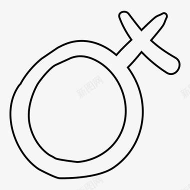 女性性别象征图标图标