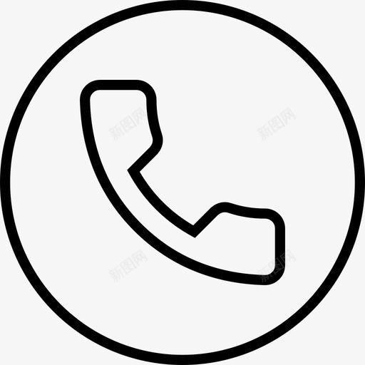 电话呼叫拨号图标svg_新图网 https://ixintu.com ios图标 呼叫 拨号 电话