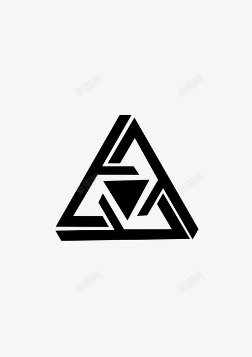 三角形抽象抽象三角形图标svg_新图网 https://ixintu.com 三角形设计 形状 抽象 抽象三角形