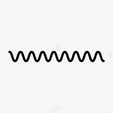 波浪曲线花哨图标图标