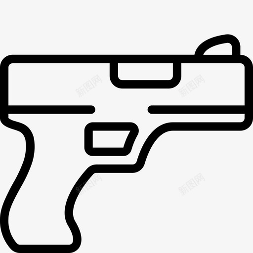 手枪武器武器概要收藏图标svg_新图网 https://ixintu.com 手枪 武器 武器概要收藏