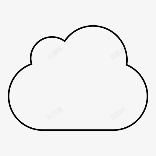 云云数据云服务图标svg_新图网 https://ixintu.com 云 云数据 云服务 天空天气