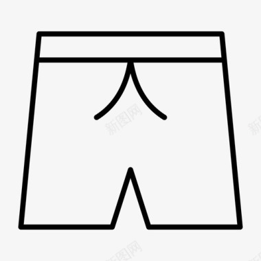 短训练裤布料短裤子图标图标
