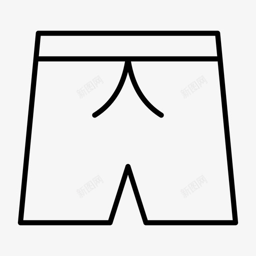 短训练裤布料短裤子图标svg_新图网 https://ixintu.com 布料 短裤子 短训练裤 训练裤