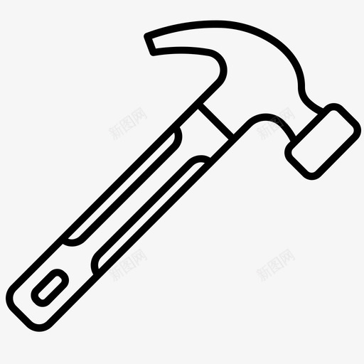 锤子建筑自己动手图标svg_新图网 https://ixintu.com 工具 建筑 自己动手 锤子 锤子收藏
