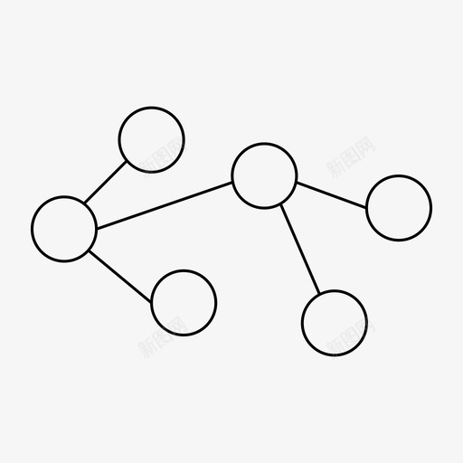 网络连接图表图标svg_新图网 https://ixintu.com 图表 符号 网络 连接 链接