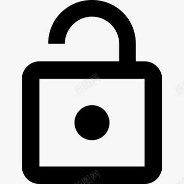 解锁挂锁材质单色图标图标