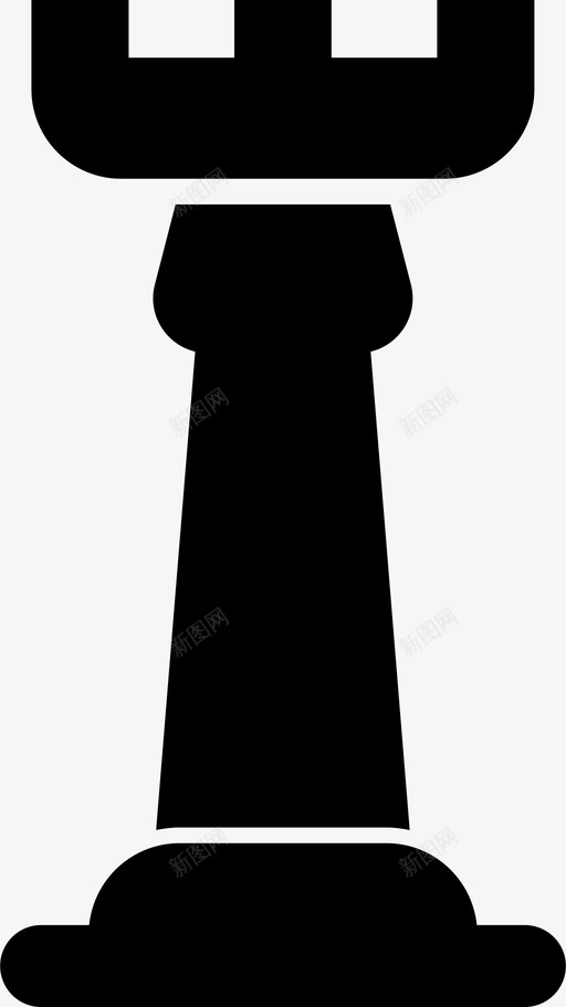 国际象棋堡垒图标svg_新图网 https://ixintu.com 国际象棋 堡垒
