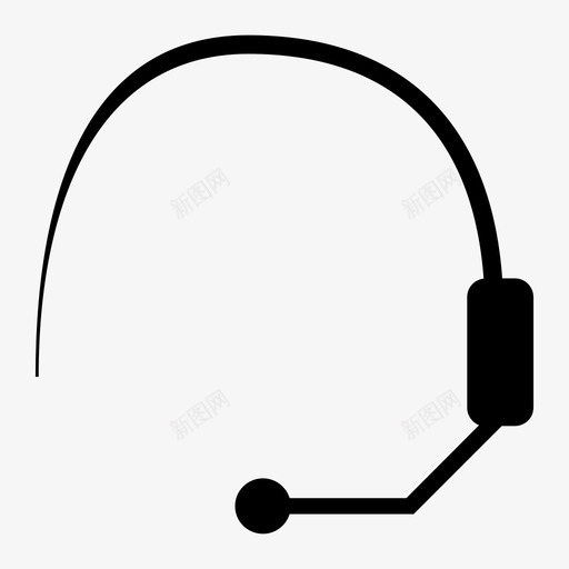 耳机通话呼叫中心图标svg_新图网 https://ixintu.com 呼叫中心 客户服务 耳机 设备 通话