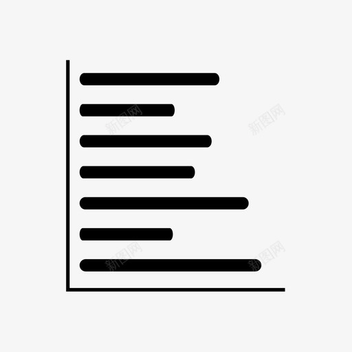 条形图图表比较图标svg_新图网 https://ixintu.com 图表 条形图 比较