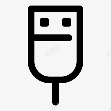 usb插头电缆充电图标图标