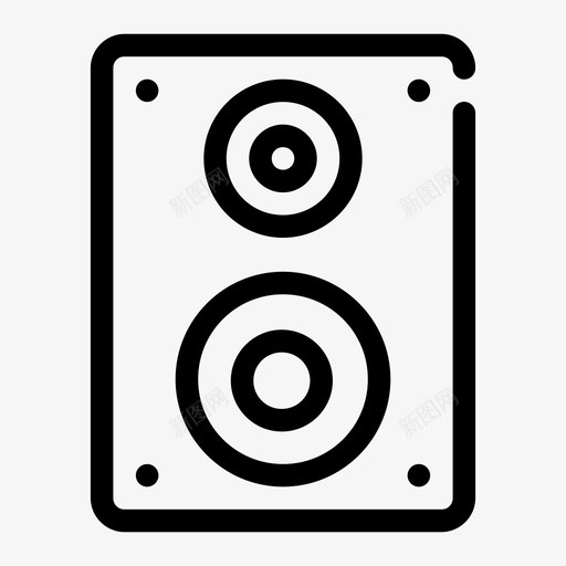 扬声器音频音响图标svg_新图网 https://ixintu.com 扬声器 设备gapfair 音响 音响系统 音频