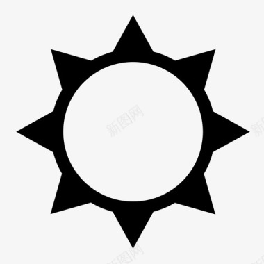 太阳形状图标图标