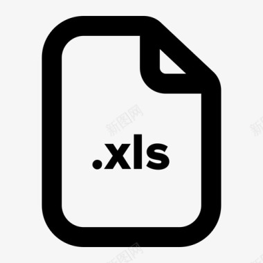 xls文件文档扩展名图标图标