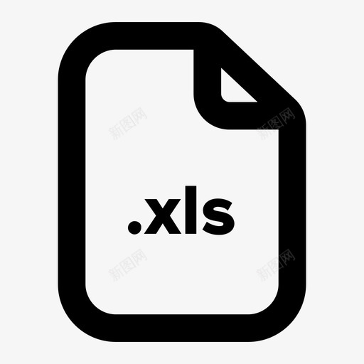 xls文件文档扩展名图标svg_新图网 https://ixintu.com xls文件 扩展名 文件 文档 格式