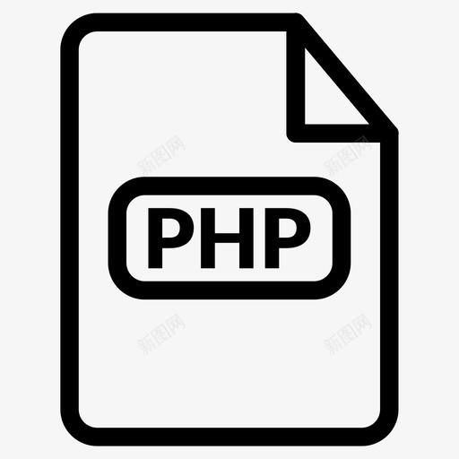 php文件php文档文件格式图标svg_新图网 https://ixintu.com php文件 php文档 文件格式