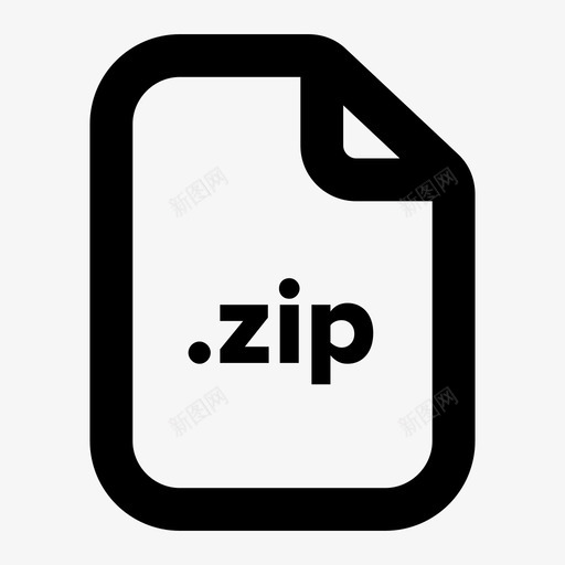 zip文件文档扩展名图标svg_新图网 https://ixintu.com zip文件 扩展名 文件 文档 格式