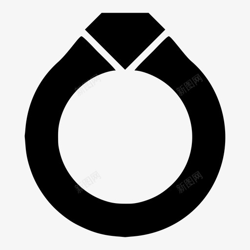 订婚戒指钻石礼物图标svg_新图网 https://ixintu.com 爱情 礼物 订婚戒指 钻石