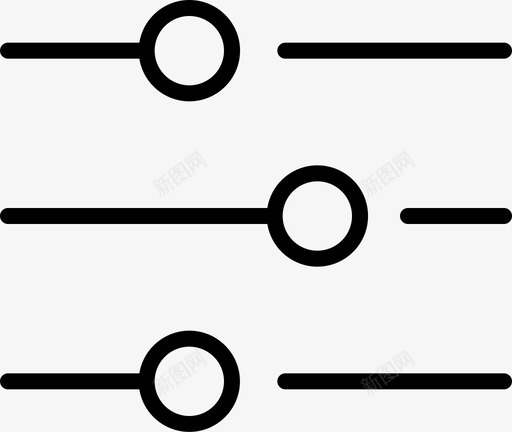过滤器菜单设置图标svg_新图网 https://ixintu.com 用户界面 菜单 设置 过滤器
