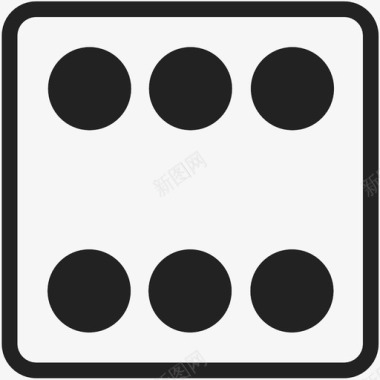 掷骰子六掷骰子图标图标