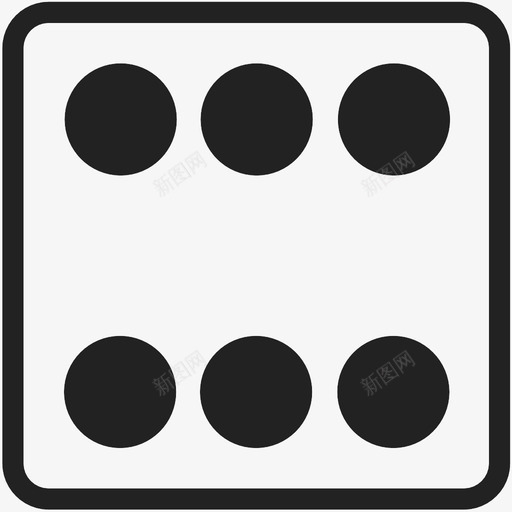 掷骰子六掷骰子图标svg_新图网 https://ixintu.com 掷骰子 掷骰子六