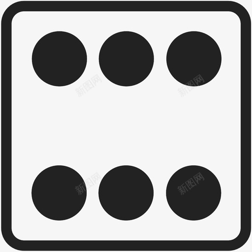掷骰子六掷骰子图标svg_新图网 https://ixintu.com 掷骰子 掷骰子六