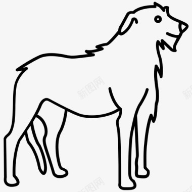猎狼犬品种狗图标图标