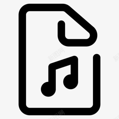 音乐文件文件歌曲图标图标