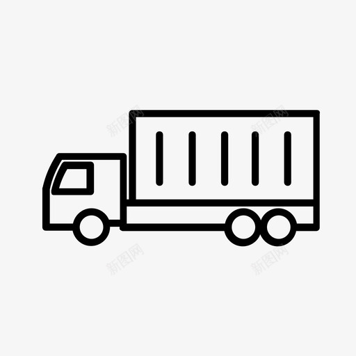 送货车运输车辆图标svg_新图网 https://ixintu.com 社交媒体 车辆 运输 送货车