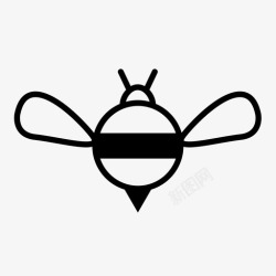 蜇蜜蜂蜜蜂蜇大黄蜂图标高清图片