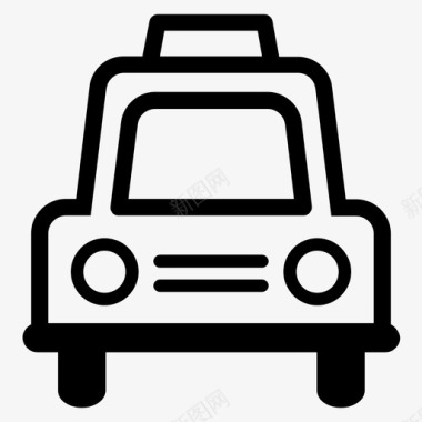 出租车出租车服务交通图标图标
