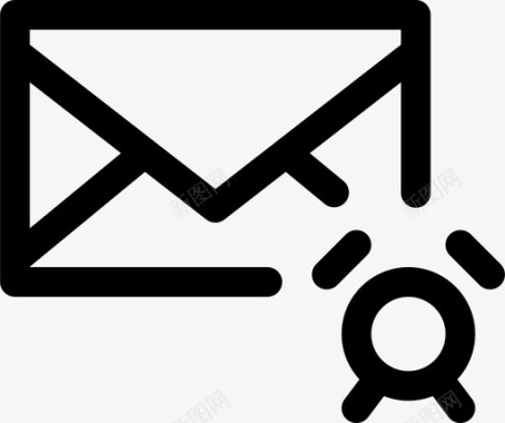 信封警报电子邮件图标图标