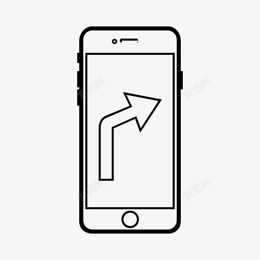 电话gps方向指示器图标svg_新图网 https://ixintu.com 位置 导航 指示器 方向 电话gps