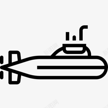 潜水艇深海潜水器海军图标图标