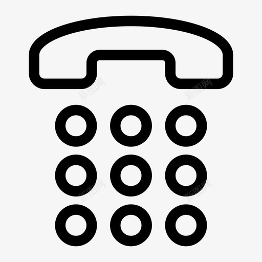 电话呼叫电话拨号图标svg_新图网 https://ixintu.com 呼叫电话 拨号 接口封闭介质 电话 电话呼叫