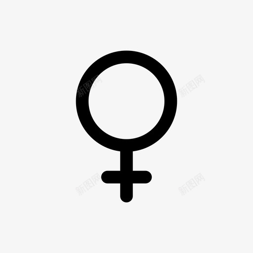 女性性别金星图标svg_新图网 https://ixintu.com 女性 性别 纯系 金星