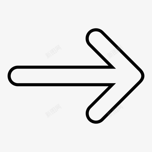 右箭头方向移动图标svg_新图网 https://ixintu.com 下一个 右箭头 指针 方向 移动 箭头轮廓