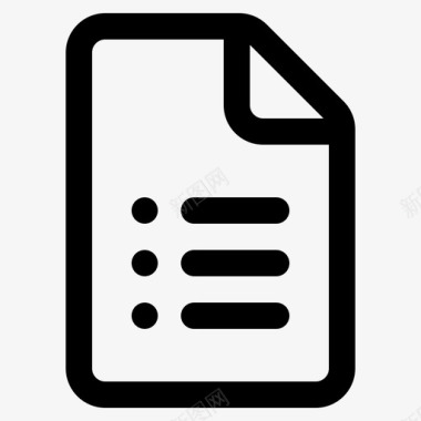 列表文档文件行图标图标